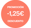 1.25 Euros de descuento directo