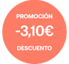 3.10 Euros de descuento directo